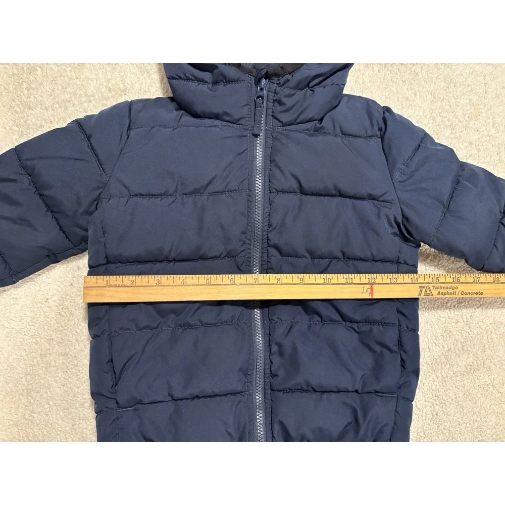 The Children's Place Navy Blue Puffer Jacket Coat Unisex Boys Girls Size 4T Hood